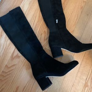 Knee high Sam Edelman black suede boots!